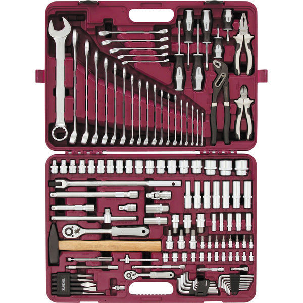 1/4", 1/2" DR Universal tool set, 128 pcs UTS0128 Thorvik Tools