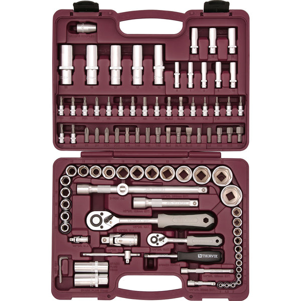 1/4", 1/2" DR Universal Tool Set 94 Piece Mechanics, Garage & Household Tools UTS0094 Thorvik