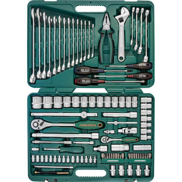 101 Piece 1/4", 1/2" Dr. Tool Set Mechanics, Garage & Household Tools S04H624101SA Jonnesway