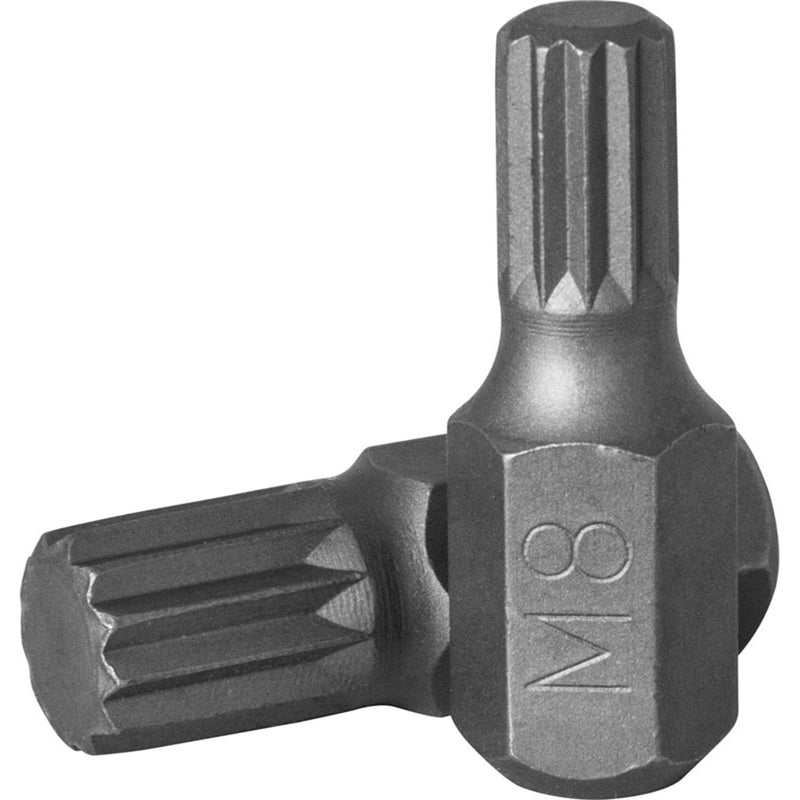10mm Hex Shank Spline Insert Bit L30 mm Jonnesway Tools