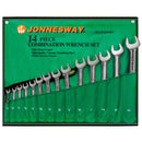 14 Piece Combination Wrench Set, 3/8"-1-1/4" W26414S Jonnesway Tools