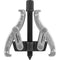2-jaw Gear Puller, 3"/75 Mm, 40-76 Mm AE310029 Jonnesway Tools