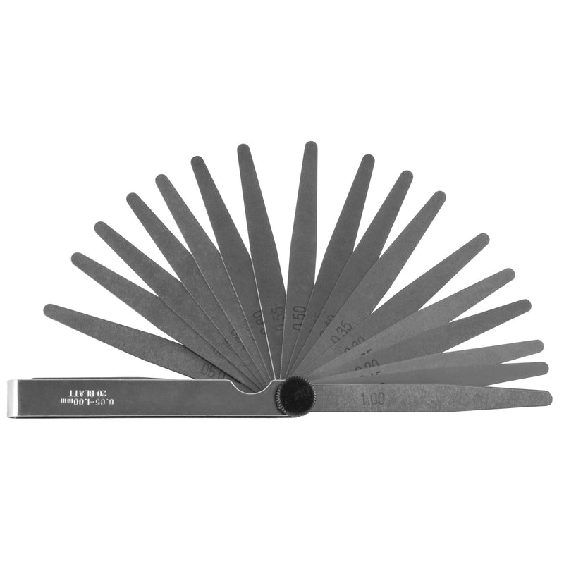 20 Piece Blades Metric Gauge 0.05-1 Mm AI060020 Jonnesway Tools