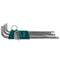 9 Piece Anti-slip Extra Long Arm Hex Keys H06SA209S Jonnesway Tools