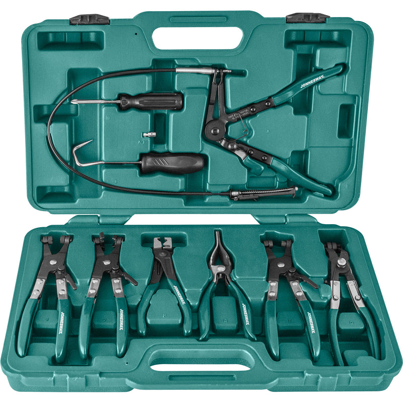 9 Piece Hose Clamp Pliers Kit AR060024A Jonnesway Tools