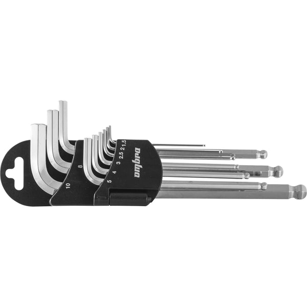 Ball point hex key set H1,5-H10 mm., 9 pcs OMT9S Ombra Tools 1