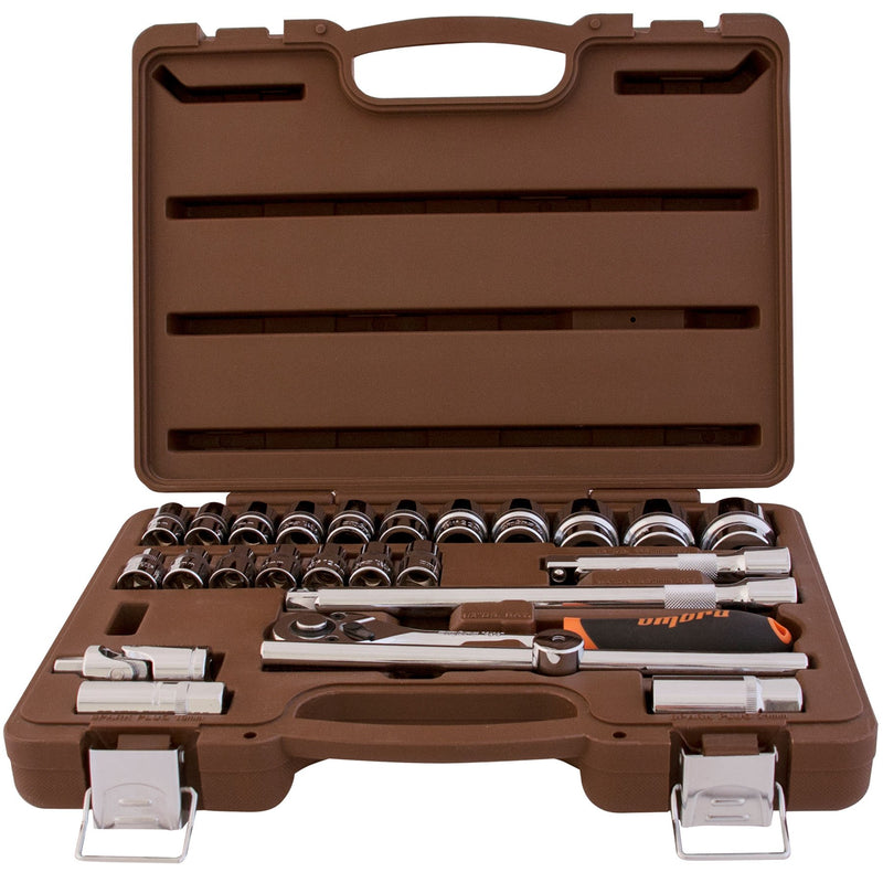 Socket Set 1/2"DR, 25 Piece Mechanics, Garage & Household Tools 911225 Ombra